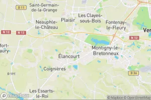Map showing location of “À l'épée Royale” in Élancourt, France
