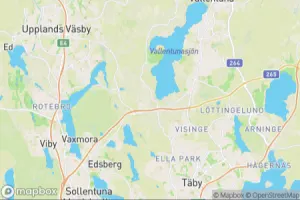 Map showing location of “A Long-tailed Tit in Sweden” in Täby, Suède