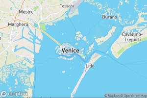 Map showing location of “A peaceful canal in Venice” in Venezia, Italie