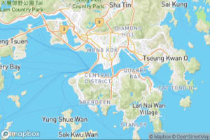 Map showing location of “A view from the Hong Kong Avenue of Stars” in Hong-Kong, Hong Kong