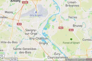 Map showing location of “Colorful edges” in Draveil, France