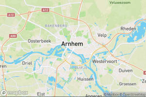 Map showing location of “Don't fear the light” in Arnhem, Netherlands