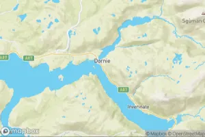 Map showing location of “Eilean Donan Castle” in Dornie, Royaume-Uni