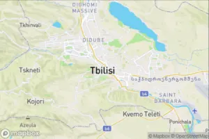 Map showing location of “Faded blue” in Tbilisi, Georgia