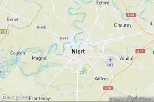 Map showing location of “Fog over Niort” in Niort, France