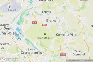 Map showing location of “Great Spotted Woodpecker” in Soisy-sur-Seine, France