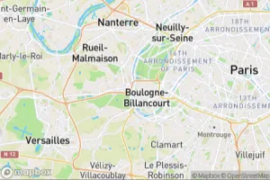 Map showing location of “Japanese Zen” in Boulogne-Billancourt, France
