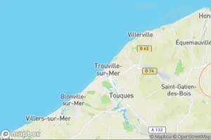 Map showing location of “Le Galatée sans voie lactée” in Trouville-sur-Mer, France