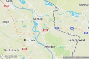 Map showing location of “Lesser blue-eared starling” in Heijen, Pays-Bas