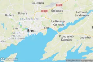 Map showing location of “Look at me in the eye” in Brest, France