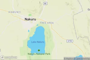 Map showing location of “Mantled guereza” in Nakuru, Kenya