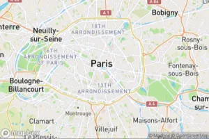 Map showing location of “Menace” in Paris, France