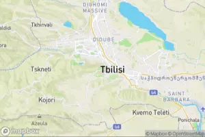 Map showing location of “Mtatsminda view point over Tbilisi” in Tbilisi, Georgia
