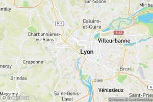 Map showing location of “One hope” in Lyon, France