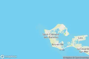 Map showing location of “Phare des Baleines” in Saint-Clément-des-Baleines, France