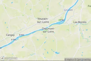 Map showing location of “Pigments” in Chaumont-sur-Loire, France