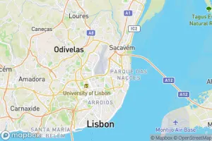Map showing location of “Primary colors” in Lisboa, Portugal