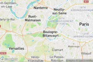 Map showing location of “Sakura” in Boulogne-Billancourt, France