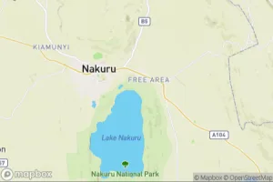 Map showing location of “Sunset on Lake Nakuru's flooded trees” in Nakuru, Kenya