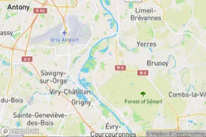 Map showing location of “The flowering of the carnations” in Draveil, France