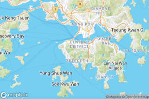 Map showing location of “The Hong Kong Symphony of Lights from The Peak” in Hong-Kong, Hong Kong