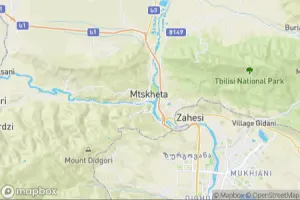 Map showing location of “The path of light” in Mtskheta, Georgia
