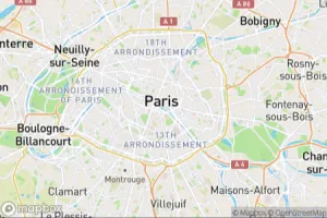 Map showing location of “The threat” in Paris, France