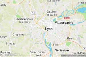 Map showing location of “Uncertainty...” in Lyon, France